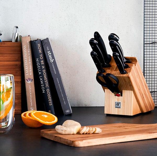 наборы с подставкой из бамбука Zwilling